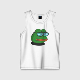 Детская майка хлопок с принтом Pepe в Екатеринбурге,  |  | bad | dab | frog | good | kek | make pepe great again | pepe | sad | sad frog | vote for pepe | кек | лягушка | мем | мемы | пепе | со смыслом | фрог