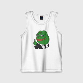 Детская майка хлопок с принтом Pepe  в Екатеринбурге,  |  | bad | dab | frog | good | kek | make pepe great again | pepe | sad | sad frog | vote for pepe | кек | лягушка | мем | мемы | пепе | со смыслом | фрог