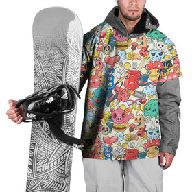 Накидка на куртку 3D с принтом Стикерпак психоделика в Екатеринбурге, 100% полиэстер |  | Тематика изображения на принте: балончик | бомберы | граффити | краска | летняя | мололежная | мультяшечные | наклейки | психоделика | стикерпак | стикеры | яркие
