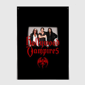 Постер с принтом Hollywood Vampires в Екатеринбурге, 100% бумага
 | бумага, плотность 150 мг. Матовая, но за счет высокого коэффициента гладкости имеет небольшой блеск и дает на свету блики, но в отличии от глянцевой бумаги не покрыта лаком | 2019 | 2020 | aerosmith | альтернатива | голливудские вампиры | группа | дафф маккаган | джо перри | джонни депп | кантри | лого | металл | музыка | панк | поклонники | рок | тур в россии | фото | хард рок