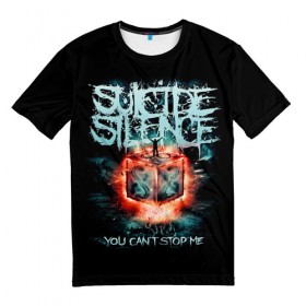Мужская футболка 3D с принтом Suicide Silence в Екатеринбурге, 100% полиэфир | прямой крой, круглый вырез горловины, длина до линии бедер | 