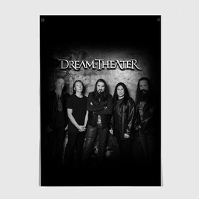 Постер с принтом Dream Theater в Екатеринбурге, 100% бумага
 | бумага, плотность 150 мг. Матовая, но за счет высокого коэффициента гладкости имеет небольшой блеск и дает на свету блики, но в отличии от глянцевой бумаги не покрыта лаком | dream theater | metal | группы | метал | музыка | прогрессив метал | рок | хеви метал
