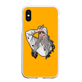 Чехол для iPhone XS Max матовый с принтом Billie Eilish в Екатеринбурге, Силикон | Область печати: задняя сторона чехла, без боковых панелей | Тематика изображения на принте: ailish | billi | billie eilish | bury a friend | copycat | crown | dont smile at me | lovely | music | my boy | party favor | pop | били | билли айлиш | музыка | певица | поп | эйлиш