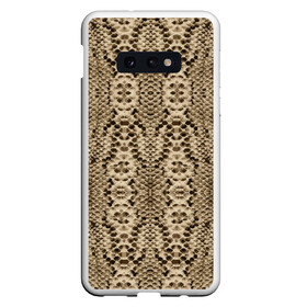 Чехол для Samsung S10E с принтом Кожа питона в Екатеринбурге, Силикон | Область печати: задняя сторона чехла, без боковых панелей | змей | змея | кобра | кожа | питон | удав | хладнокровное | чешуя