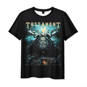 Мужская футболка 3D с принтом Testament в Екатеринбурге, 100% полиэфир | прямой крой, круглый вырез горловины, длина до линии бедер | heavy metal | metal | testament | группы | дэт метал | метал | музыка | рок | трэш метал | хеви метал