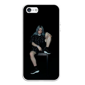 Чехол для iPhone 5/5S матовый с принтом Billie Eilish в Екатеринбурге, Силикон | Область печати: задняя сторона чехла, без боковых панелей | ailish | billi | billie eilish | bury a friend | copycat | crown | dont smile at me | lovely | music | my boy | party favor | pop | били | билли айлиш | музыка | певица | поп | эйлиш