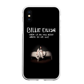 Чехол для iPhone XS Max матовый с принтом Billie Eilish в Екатеринбурге, Силикон | Область печати: задняя сторона чехла, без боковых панелей | Тематика изображения на принте: ailish | billi | billie eilish | bury a friend | copycat | crown | dont smile at me | lovely | music | my boy | party favor | pop | били | билли айлиш | музыка | певица | поп | эйлиш