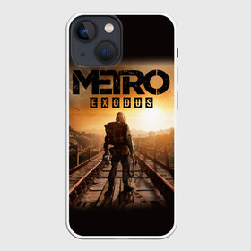 Чехол для iPhone 13 mini с принтом Metro: Exodus в Екатеринбурге,  |  | Тематика изображения на принте: 2019 | 2020 | 2033 | exodus | game | horror | last | light | metro | redux | survival | yelow | боке | градиент | детская | желтый | зомби | игра | игры | метро | монстр | надпись | неон | новинка | постапокалипсис | постапокалиптика | темная