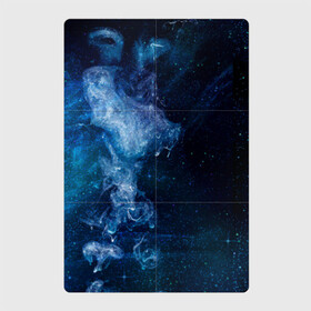 Магнитный плакат 2Х3 с принтом Синий космос в Екатеринбурге, Полимерный материал с магнитным слоем | 6 деталей размером 9*9 см | big | арт | крупные арты | крупные принты | сумаcшедшие арты