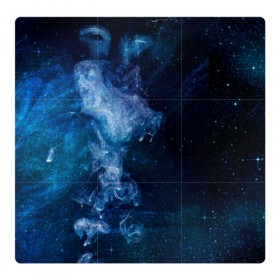 Магнитный плакат 3Х3 с принтом Синий космос в Екатеринбурге, Полимерный материал с магнитным слоем | 9 деталей размером 9*9 см | big | арт | крупные арты | крупные принты | сумаcшедшие арты