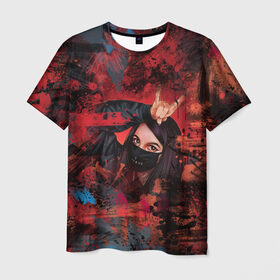 Мужская футболка 3D с принтом Буря красок Tenderlybae в Екатеринбурге, 100% полиэфир | прямой крой, круглый вырез горловины, длина до линии бедер | tenderlybae | амина | амина мирзоева | мерч | тендерлибае