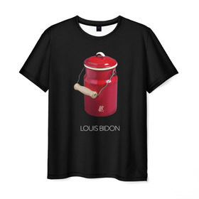 Мужская футболка 3D с принтом Louis Bidon в Екатеринбурге, 100% полиэфир | прямой крой, круглый вырез горловины, длина до линии бедер | антитренд | луи витон