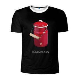 Мужская футболка 3D спортивная с принтом Louis Bidon в Екатеринбурге, 100% полиэстер с улучшенными характеристиками | приталенный силуэт, круглая горловина, широкие плечи, сужается к линии бедра | антитренд | луи витон