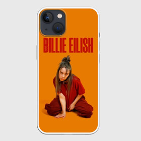 Чехол для iPhone 13 с принтом Билли Айлиш в Екатеринбурге,  |  | bilie | billie | eilish | lovely | music | oceaneyes | pop | айлиш | алиш | били | билли | девушка | инди | музыка | надпись | океан | оранжевая | пафос | пафосная | поп | эйлиш | элиш