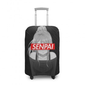 Чехол для чемодана 3D с принтом Anime (Senpai 5) в Екатеринбурге, 86% полиэфир, 14% спандекс | двустороннее нанесение принта, прорези для ручек и колес | ahegao | anime | manga | sempai | senpai | аниме | ахегао | манга | семпай | сенпай