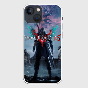 Чехол для iPhone 13 mini с принтом Devil May Cry 5 в Екатеринбурге,  |  | cs go | devil may cry | dmc5 | game | logo | битва | бой | вой | игра | контр страйк | кровь | крылья | логотип | надпись | фантастика | фэнтази | экшен