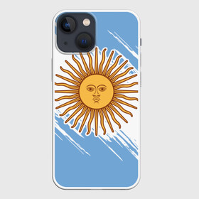 Чехол для iPhone 13 mini с принтом Аргентина в Екатеринбурге,  |  | argentina | аргентина | аргентинская сборная | сборная | сборная аргентины | сборная аргентины по футболу | сборные | форма | футбол | футбольные сборные | чемпионат | чемпионат мира