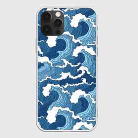 Чехол для iPhone 12 Pro Max с принтом Морские волны в Екатеринбурге, Силикон |  | background | blue | drawing | element | fashion | foam | graphics | illustration | ocean | picture | sea | storm | style | water | waves | wind | ветер | вода | волны | графика | иллюстрация | картинка | мода | море | морские | океан | пена | ри