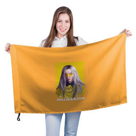 Флаг 3D с принтом Billie Eilish в Екатеринбурге, 100% полиэстер | плотность ткани — 95 г/м2, размер — 67 х 109 см. Принт наносится с одной стороны | at | billie | don’t | eilish | electronic | eyes | me | music | ocean | pirate | smile | synthpop | usa | айлиш | билли | музыка | пайрэт | синти поп | сша | электронная | электропоп