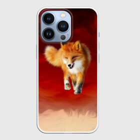 Чехол для iPhone 13 Pro с принтом Огненная Лиса в Екатеринбурге,  |  | fire fox | firefox | fox | fox say | ylvis   the fox | главное фыр | кицунэ | лиза | лиса | лисичка | мемасики | мемы | огонь | фыр фыр | хитрая лиса | я хочу фырфыр