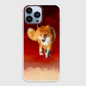 Чехол для iPhone 13 Pro Max с принтом Огненная Лиса в Екатеринбурге,  |  | fire fox | firefox | fox | fox say | ylvis   the fox | главное фыр | кицунэ | лиза | лиса | лисичка | мемасики | мемы | огонь | фыр фыр | хитрая лиса | я хочу фырфыр