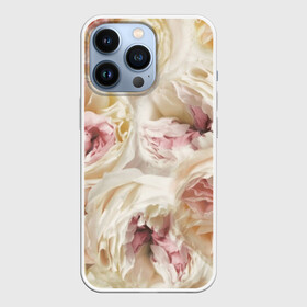 Чехол для iPhone 13 Pro с принтом Нежные Пионы в Екатеринбурге,  |  | Тематика изображения на принте: букет | красивый | милый | пион | роза | розовый | розочка | свадебный | флористика | цветок | цветы