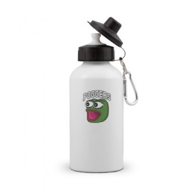 Бутылка спортивная с принтом Pepe в Екатеринбурге, металл | емкость — 500 мл, в комплекте две пластиковые крышки и карабин для крепления | Тематика изображения на принте: bad | dab | frog | good | kek | make pepe great again | pepe | sad | sad frog | vote for pepe | кек | лягушка | мем | мемы | пепе | со смыслом | фрог
