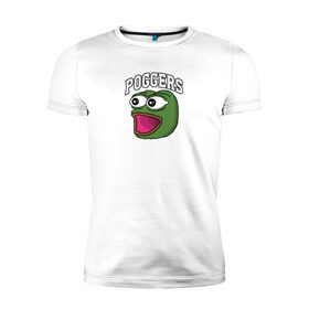 Мужская футболка премиум с принтом Pepe в Екатеринбурге, 92% хлопок, 8% лайкра | приталенный силуэт, круглый вырез ворота, длина до линии бедра, короткий рукав | bad | dab | frog | good | kek | make pepe great again | pepe | sad | sad frog | vote for pepe | кек | лягушка | мем | мемы | пепе | со смыслом | фрог