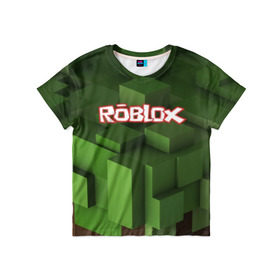 Детская футболка 3D с принтом Roblox в Екатеринбурге, 100% гипоаллергенный полиэфир | прямой крой, круглый вырез горловины, длина до линии бедер, чуть спущенное плечо, ткань немного тянется | play | roblox | детская | для детей | игра | онлайн | ребенку | роблокс | роболкс | симулятор