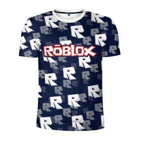 Мужская футболка 3D спортивная с принтом Roblox в Екатеринбурге, 100% полиэстер с улучшенными характеристиками | приталенный силуэт, круглая горловина, широкие плечи, сужается к линии бедра | roblox   массовая многопользовательская онлай | ориентированная на детей и подростков в возра