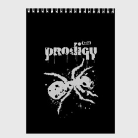 Скетчбук с принтом The Prodigy логотип в Екатеринбурге, 100% бумага
 | 48 листов, плотность листов — 100 г/м2, плотность картонной обложки — 250 г/м2. Листы скреплены сверху удобной пружинной спиралью | 2019 | album | art | break | dance | logo | music | prodigy | брейк | граффити | группа | заставка | лого | логотип | музыка | муравей | новый альбом | обложка альбома | продиджи