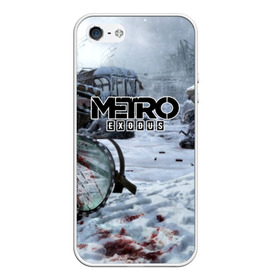 Чехол для iPhone 5/5S матовый с принтом METRO EXODUS в Екатеринбурге, Силикон | Область печати: задняя сторона чехла, без боковых панелей | 2035 | exodus | metro | metro exodus | metro: exodus | survival horror | арт | артём | исход | метро | метро исход | метро:исход