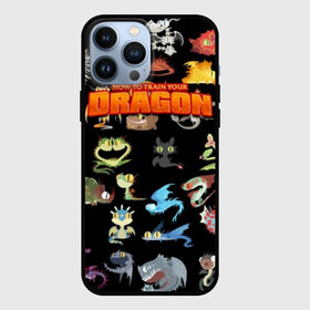 Чехол для iPhone 13 Pro Max с принтом How to Train Your Dragon в Екатеринбурге,  |  | Тематика изображения на принте: dragon | how | to train | your | астрид | беззубик | викинги | всадник | дракон | как | ночная | олух | приручить | фурия | фэнтези