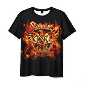Мужская футболка 3D с принтом Sabaton в Екатеринбурге, 100% полиэфир | прямой крой, круглый вырез горловины, длина до линии бедер | heavy metal | metal | sabaton | группы | метал | музыка | пауэр метал | рок | сабатон | хэви метал