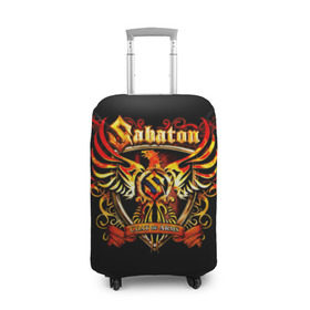 Чехол для чемодана 3D с принтом Sabaton в Екатеринбурге, 86% полиэфир, 14% спандекс | двустороннее нанесение принта, прорези для ручек и колес | heavy metal | metal | sabaton | группы | метал | музыка | пауэр метал | рок | сабатон | хэви метал