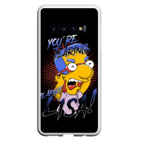 Чехол для Samsung Galaxy S10 с принтом Милхаус Ван Хутен в Екатеринбурге, Силикон | Область печати: задняя сторона чехла, без боковых панелей | Тематика изображения на принте: bart | homer | lisa | simpsons | барт | гомер | лиза | мардж | пончик | симпсоны