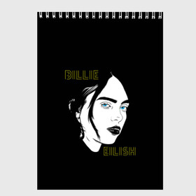 Скетчбук с принтом Billie Eilish в Екатеринбурге, 100% бумага
 | 48 листов, плотность листов — 100 г/м2, плотность картонной обложки — 250 г/м2. Листы скреплены сверху удобной пружинной спиралью | at | billie | don’t | eilish | electronic | eyes | me | music | ocean | pirate | smile | synthpop | usa | айлиш | билли | музыка | пайрэт | синти поп | сша | электронная | электропоп