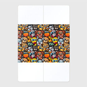 Магнитный плакат 2Х3 с принтом Веселые собаки в Екатеринбурге, Полимерный материал с магнитным слоем | 6 деталей размером 9*9 см | бульдог | голубые глаза | доберман | животные | жирафы | котики | милые | олени | разноцветные | собаки | хаски | яркие