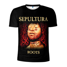 Мужская футболка 3D спортивная с принтом Sepultura в Екатеринбурге, 100% полиэстер с улучшенными характеристиками | приталенный силуэт, круглая горловина, широкие плечи, сужается к линии бедра | sepultura | грув метал | группы | дэт метал | метал | музыка | рок | трэш метал