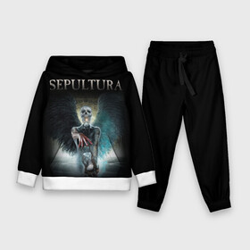 Детский костюм 3D (с толстовкой) с принтом Sepultura в Екатеринбурге,  |  | sepultura | грув метал | группы | дэт метал | метал | музыка | рок | трэш метал