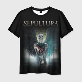 Мужская футболка 3D с принтом Sepultura в Екатеринбурге, 100% полиэфир | прямой крой, круглый вырез горловины, длина до линии бедер | sepultura | грув метал | группы | дэт метал | метал | музыка | рок | трэш метал