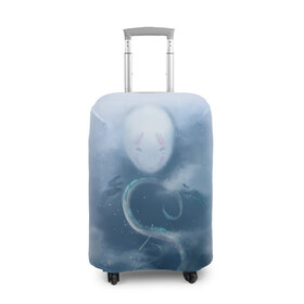Чехол для чемодана 3D с принтом Унесённые призраками в Екатеринбурге, 86% полиэфир, 14% спандекс | двустороннее нанесение принта, прорези для ручек и колес | аниме | безликий | сэн и таинственное исчезновение тихиро | унесённые призраками | хаку | хаяо миядзаки