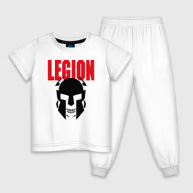 Детская пижама хлопок с принтом Legion в Екатеринбурге, 100% хлопок |  брюки и футболка прямого кроя, без карманов, на брюках мягкая резинка на поясе и по низу штанин
 | black | cool | creative | design | fashion | hype | legion | philosophy | rom | skeleton | skull | supreme | vanguard | авангард | дизайн | креатив | круто | легион | мода | рим | скелет | философия | хайп | череп | черный