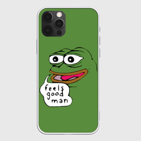 Чехол для iPhone 12 Pro Max с принтом Feels Good Man в Екатеринбурге, Силикон |  | Тематика изображения на принте: pepe | pepe frog | зеленая лягушка | лягушка | пепе