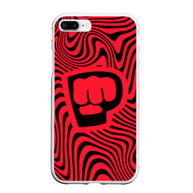 Чехол для iPhone 7Plus/8 Plus матовый с принтом PewDiePie Logo в Екатеринбурге, Силикон | Область печати: задняя сторона чехла, без боковых панелей | Тематика изображения на принте: bro fist | pdp. | pewdiepie | блоггер | логотип | пьюдипай | ютуб | ютубер