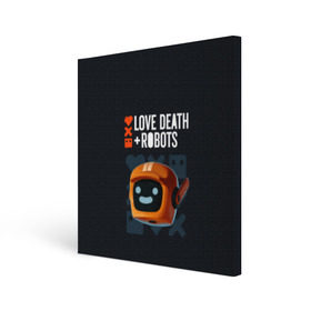 Холст квадратный с принтом Love, Death & Robots в Екатеринбурге, 100% ПВХ |  | cartoon | death | fantasy | heavy | horror | metal | miller | netflix | robots | tim | witness | любовь | миллер | мультфильм | робот | роботы | тим | ужасы | фэнтези