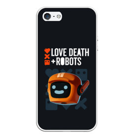 Чехол для iPhone 5/5S матовый с принтом Love Death & Robots в Екатеринбурге, Силикон | Область печати: задняя сторона чехла, без боковых панелей | cartoon | death | fantasy | heavy | horror | metal | miller | netflix | robots | tim | witness | любовь | миллер | мультфильм | робот | роботы | тим | ужасы | фэнтези