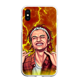 Чехол для iPhone XS Max матовый с принтом Gone Fludd (art) 2 в Екатеринбурге, Силикон | Область печати: задняя сторона чехла, без боковых панелей | fludd | gone | gone.fludd | mambl | rap | гон флад | кубик льда | мамбл | молния | реп | сахарный человек