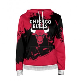 Женская толстовка 3D с принтом CHICAGO BULLS в Екатеринбурге, 100% полиэстер  | двухслойный капюшон со шнурком для регулировки, мягкие манжеты на рукавах и по низу толстовки, спереди карман-кенгуру с мягким внутренним слоем. | chicago bulls | chicago bulls jordan | nba chicago bulls | nike chicago bulls | баскетбол нба | лейкерс чикаг | нба | чикаго атланта | чикаго буллз | чикаго буллз 2019 | чикаго буллз атланта