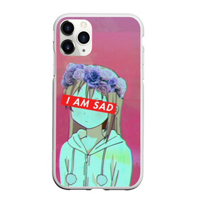 Чехол для iPhone 11 Pro матовый с принтом Sadness в Екатеринбурге, Силикон |  | anime | cartoon | girl | girls | sad | sadness | trend | vaporwave | аниме | грусть | девушки | мультики | мультфильмы | тренды